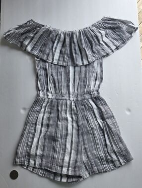 Harlow Off The Shoulder Romper 100% Cotton